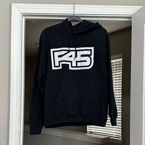 F45 Black Hoodie with White Logo